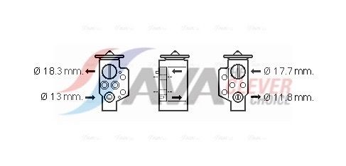 AVA CLEVER CHOICE VN1311 Expansion valve, air conditioning