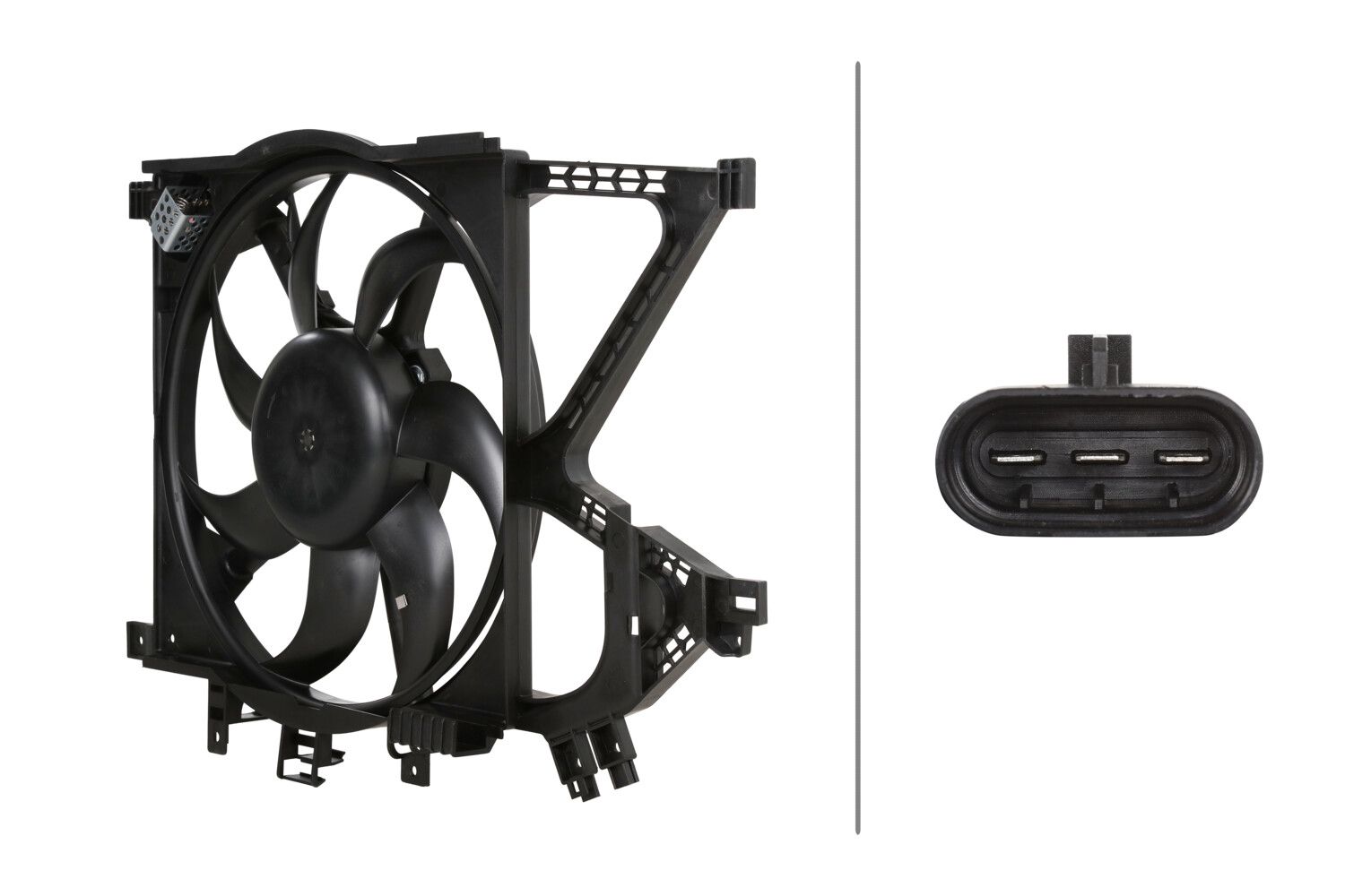 HELLA 8EW 366 421-411 Fan, engine cooling