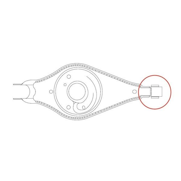 Mounting, control/trailing arm-1