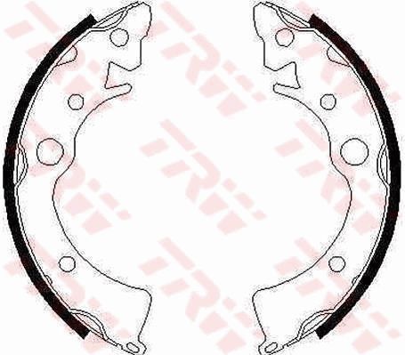 TRW GS6210 Brake shoe set