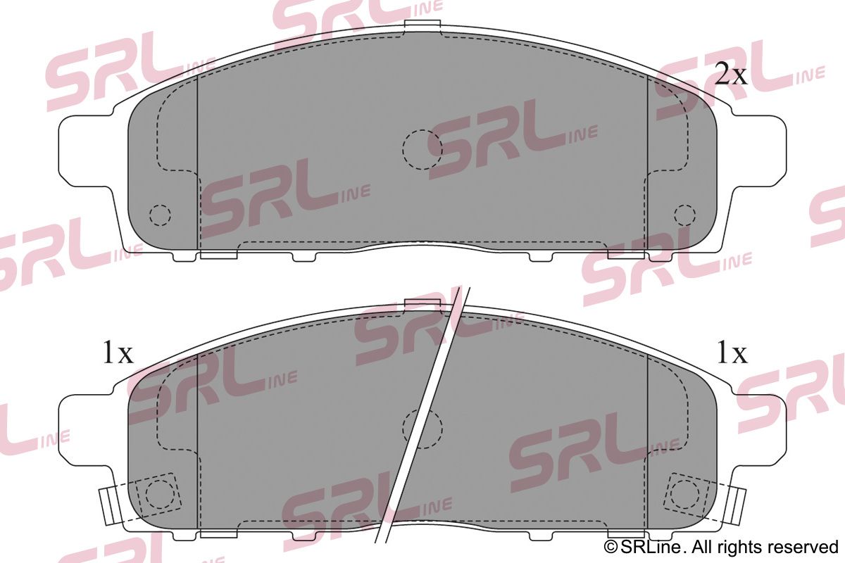 SRLINE S70-0492 Brake pad set, disc brake