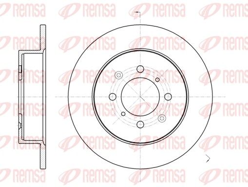 REMSA 6732.00 Brake disc