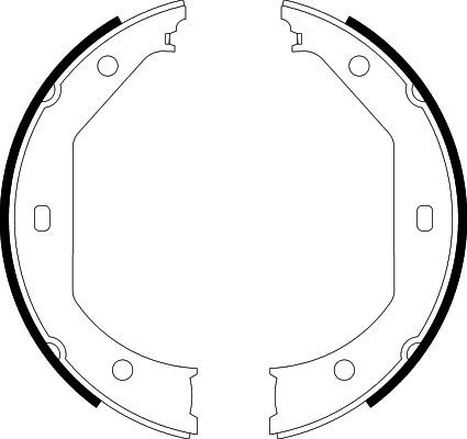 Brake Shoe Set, parking brake-3