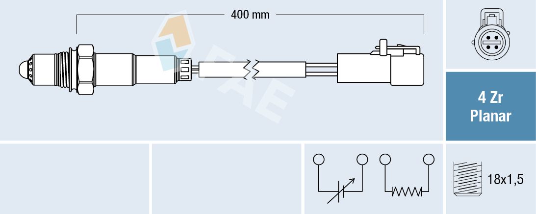 FAE 77253 Oxygen sensor