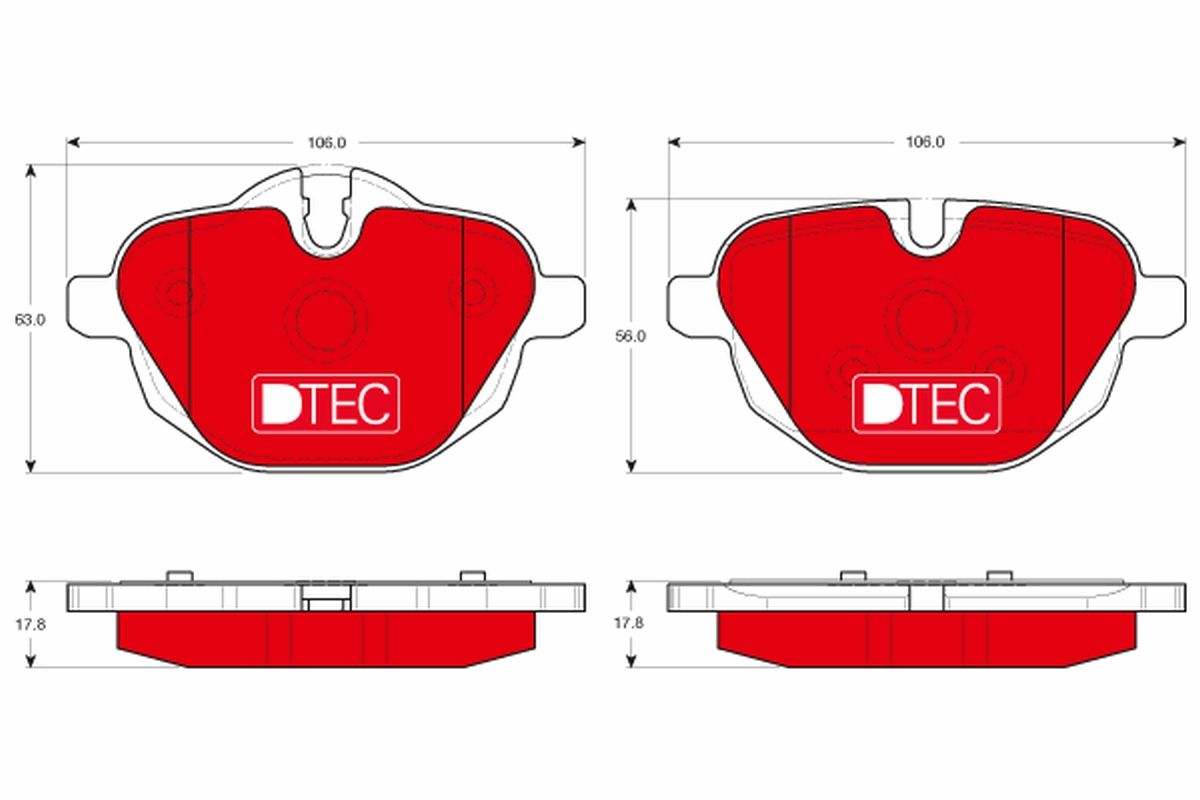 TRW GDB1840DTE Brake pad set, disc brake