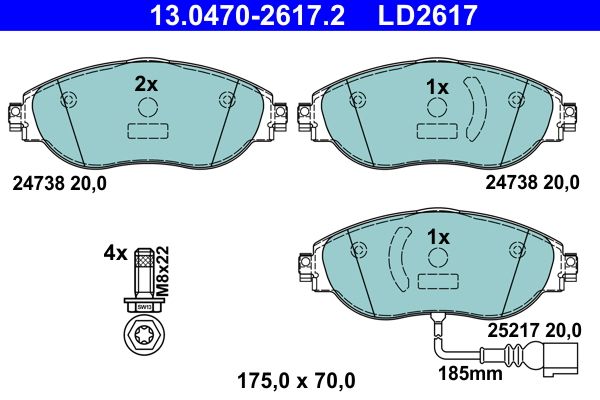 Brake Pad Set, disc brake