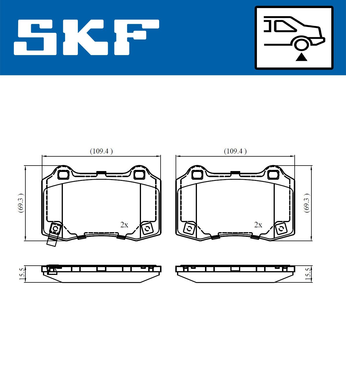 Brake Pad Set, disc brake-1