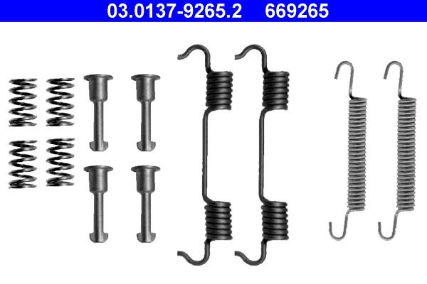 ATE 03.0137-9265.2 Accessory kit, parking brake shoes