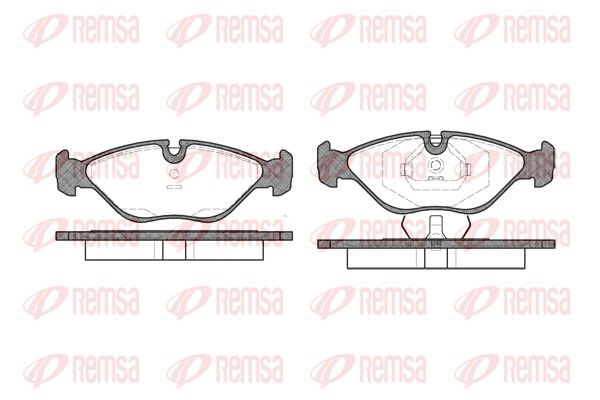 REMSA 0319.00 Brake pad set, disc brake