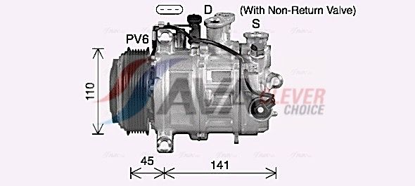 AVA CLEVER CHOICE MSAK773 Compressor, air conditioning