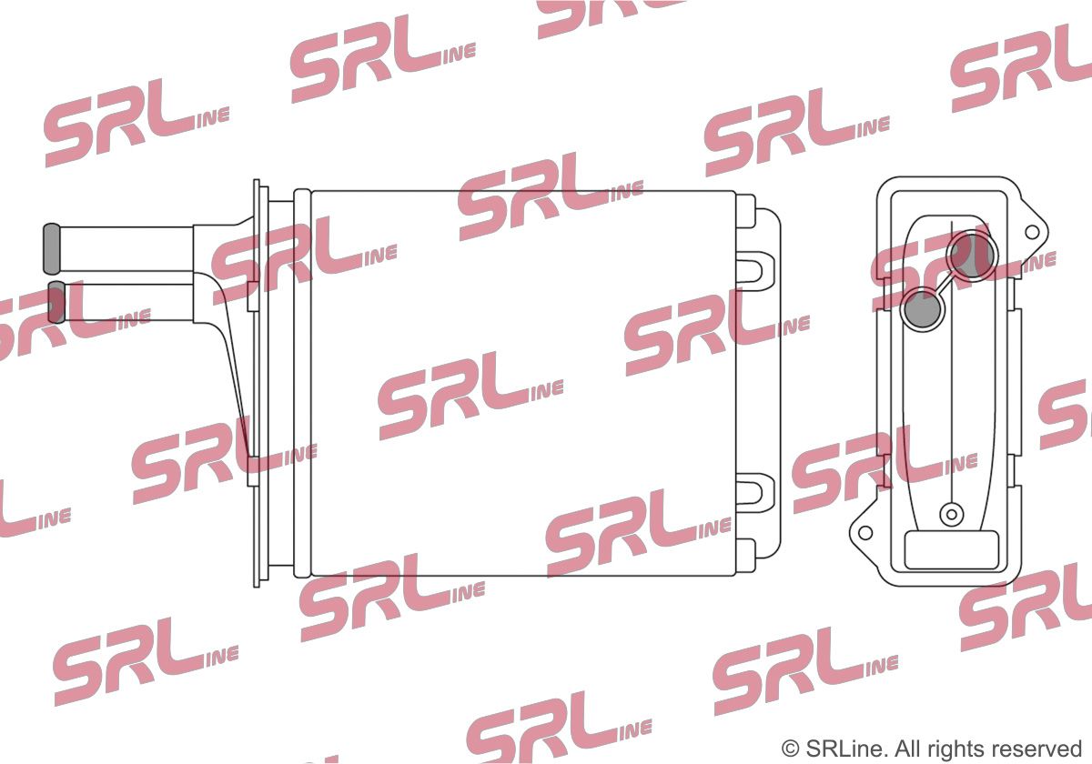 SRLINE 2420N8-1 Heat exchanger, interior heating