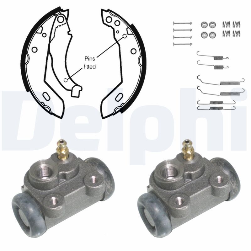DELPHI KP963 Brake shoe set