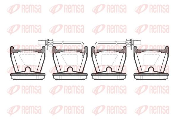 REMSA 0896.02 Brake pad set, disc brake