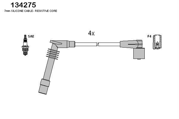 HÜCO 134275 Ignition cable kit