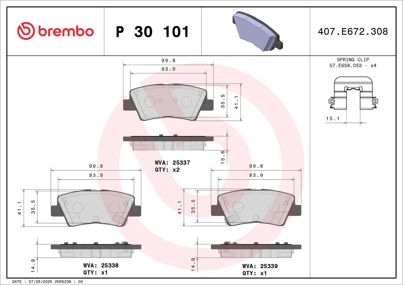 Brake Pad Set, disc brake-1