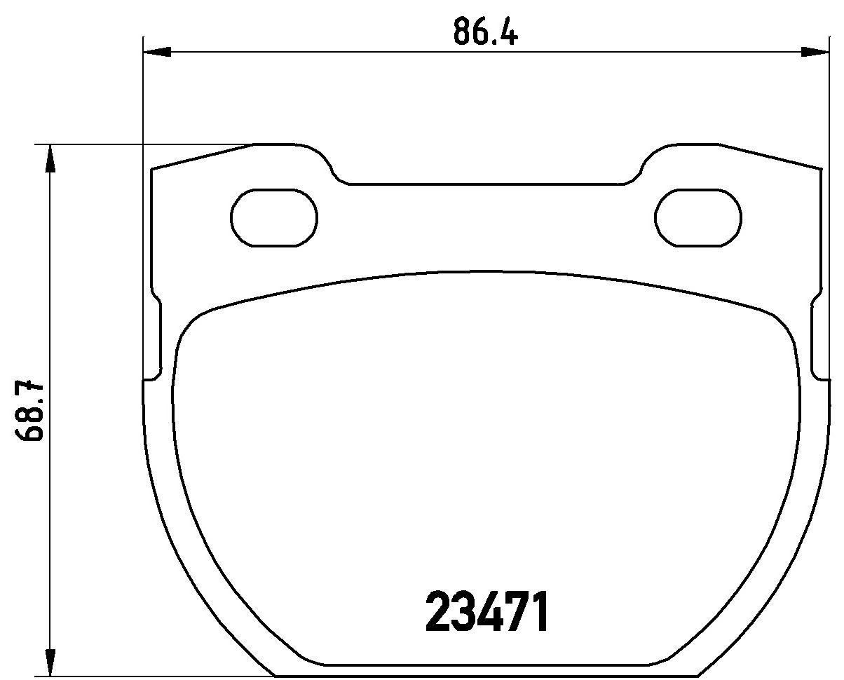 BREMBO P 44 006 Brake pad set, disc brake