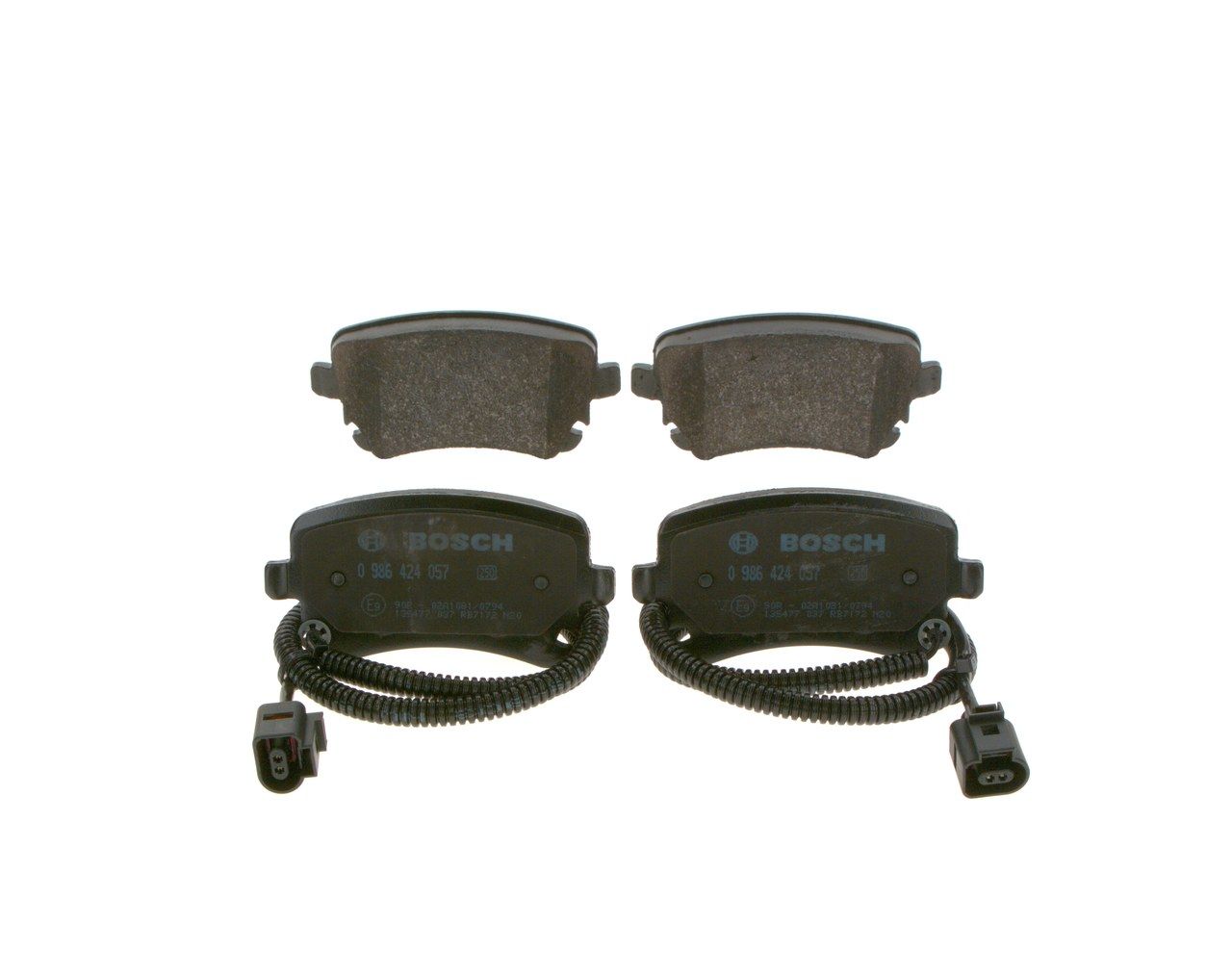 BOSCH 0 986 424 057 Brake pad set, disc brake