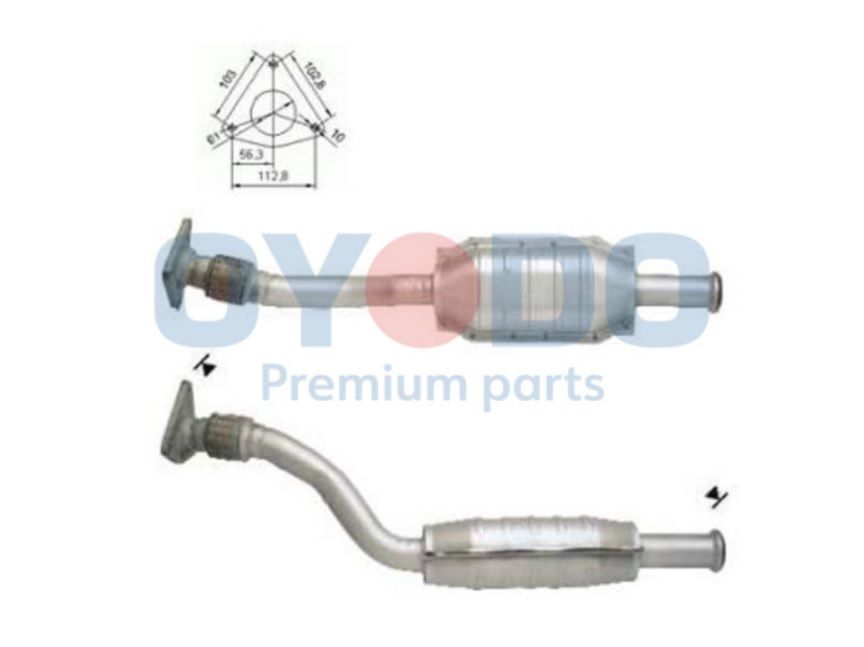 OYODO 10N0008A-OYO Catalytic converter