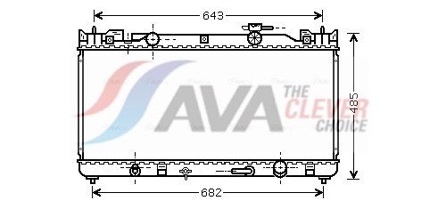 AVA CLEVER CHOICE TO2282 Radiator, engine cooling