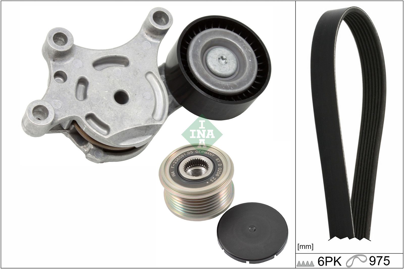 SCHAEFFLER INA 529 0261 22 V-ribbed belt set