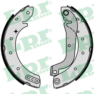 LPR 07640 Brake shoe set
