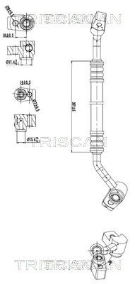 TRISCAN 9010 16048 High/low-pressure line, air conditioning