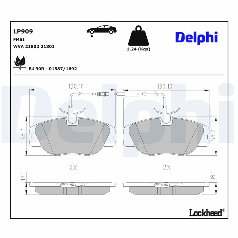 Brake Pad Set, disc brake