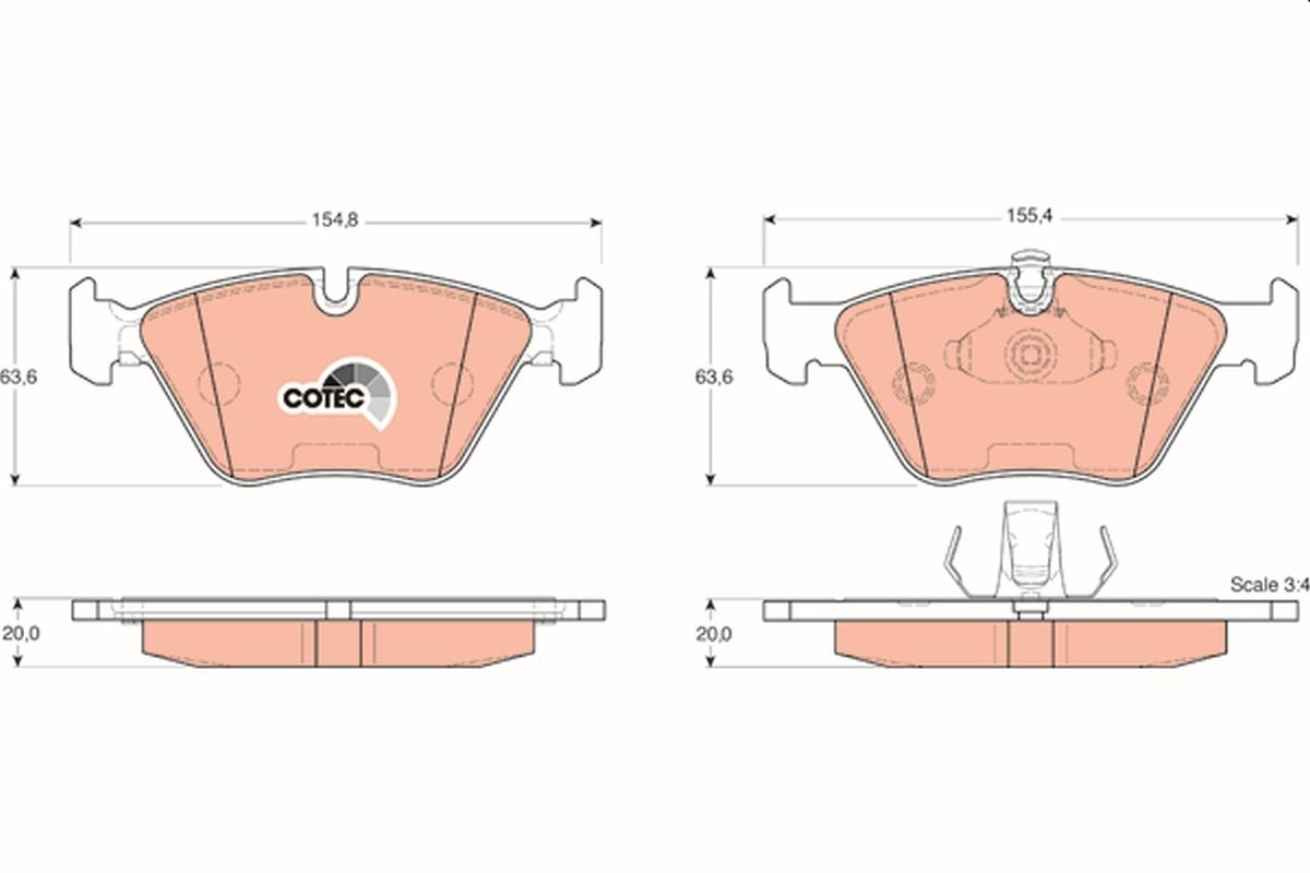 stabdžių trinkelių rinkinys, diskinis stabdys
