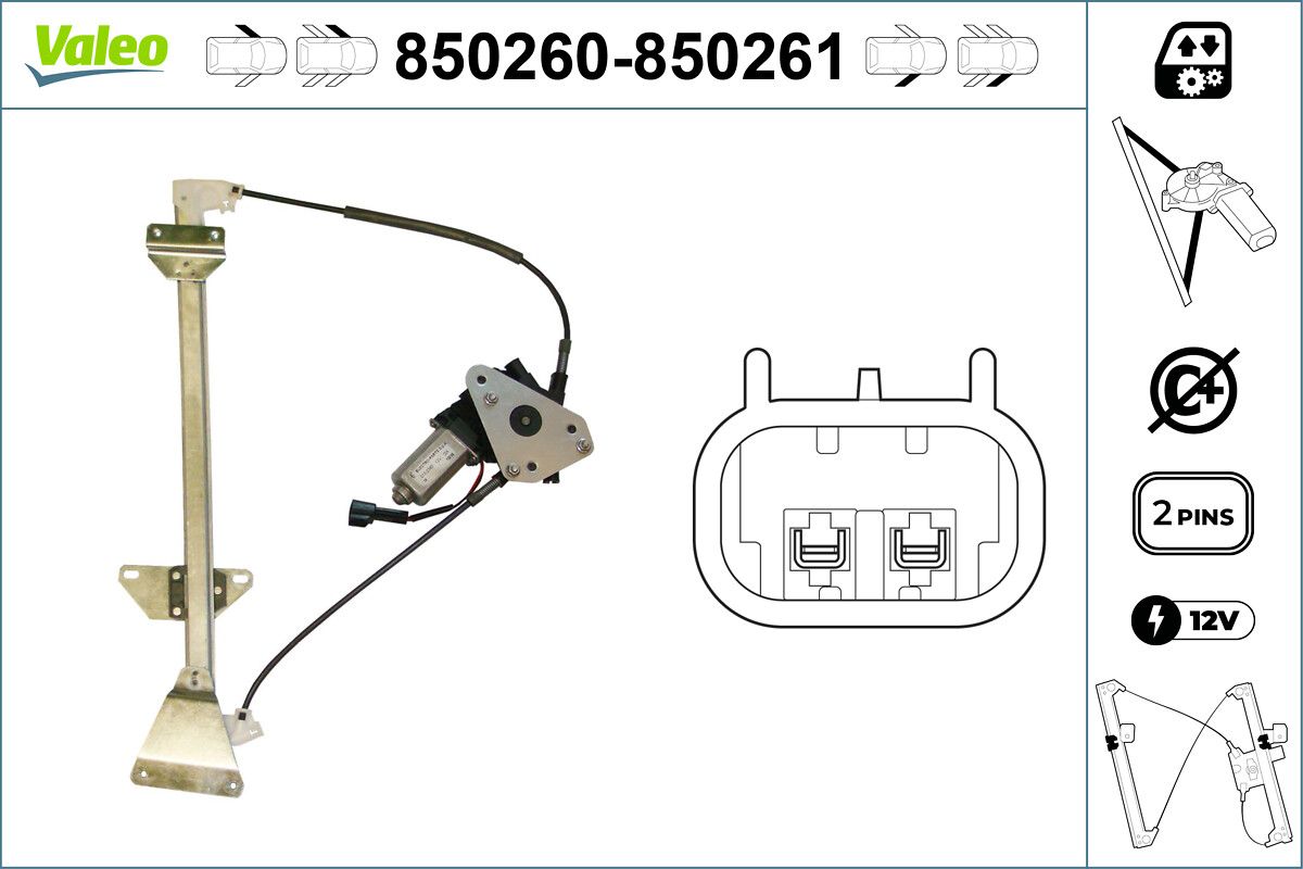 VALEO 850260 Window regulator
