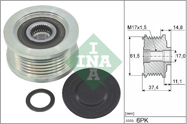 SCHAEFFLER INA 535 0348 10 Alternator freewheel clutch