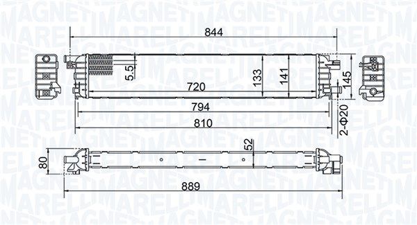 MAGNETI MARELLI 350213202100 Radiator, engine cooling