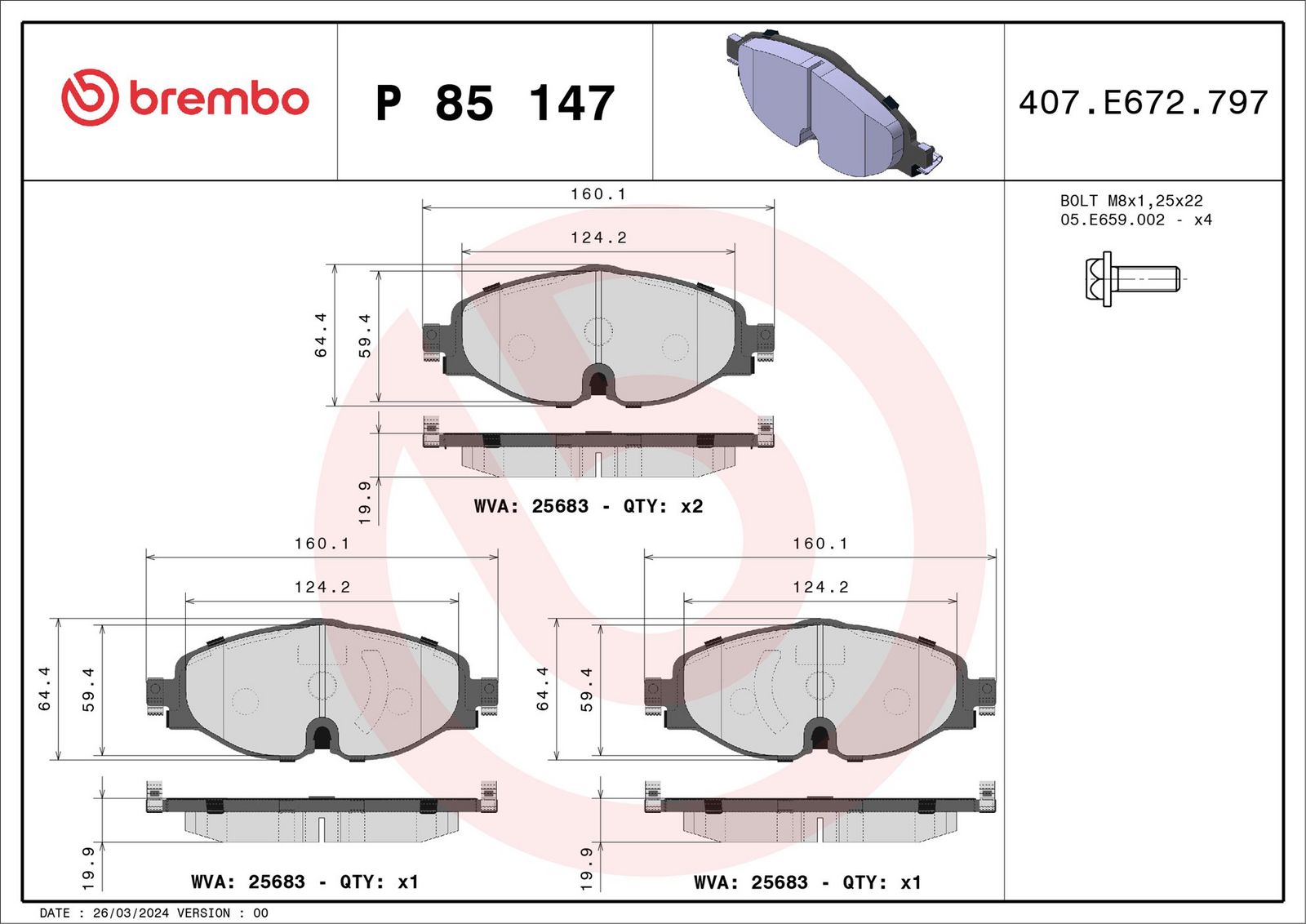 Brake Pad Set, disc brake-1