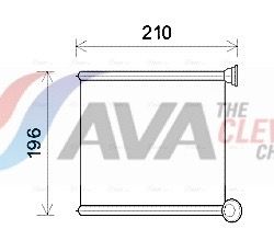 AVA CLEVER CHOICE AIA6385 Heat exchanger, interior heating