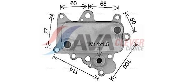AVA CLEVER CHOICE AL3152 Oil cooler, engine oil