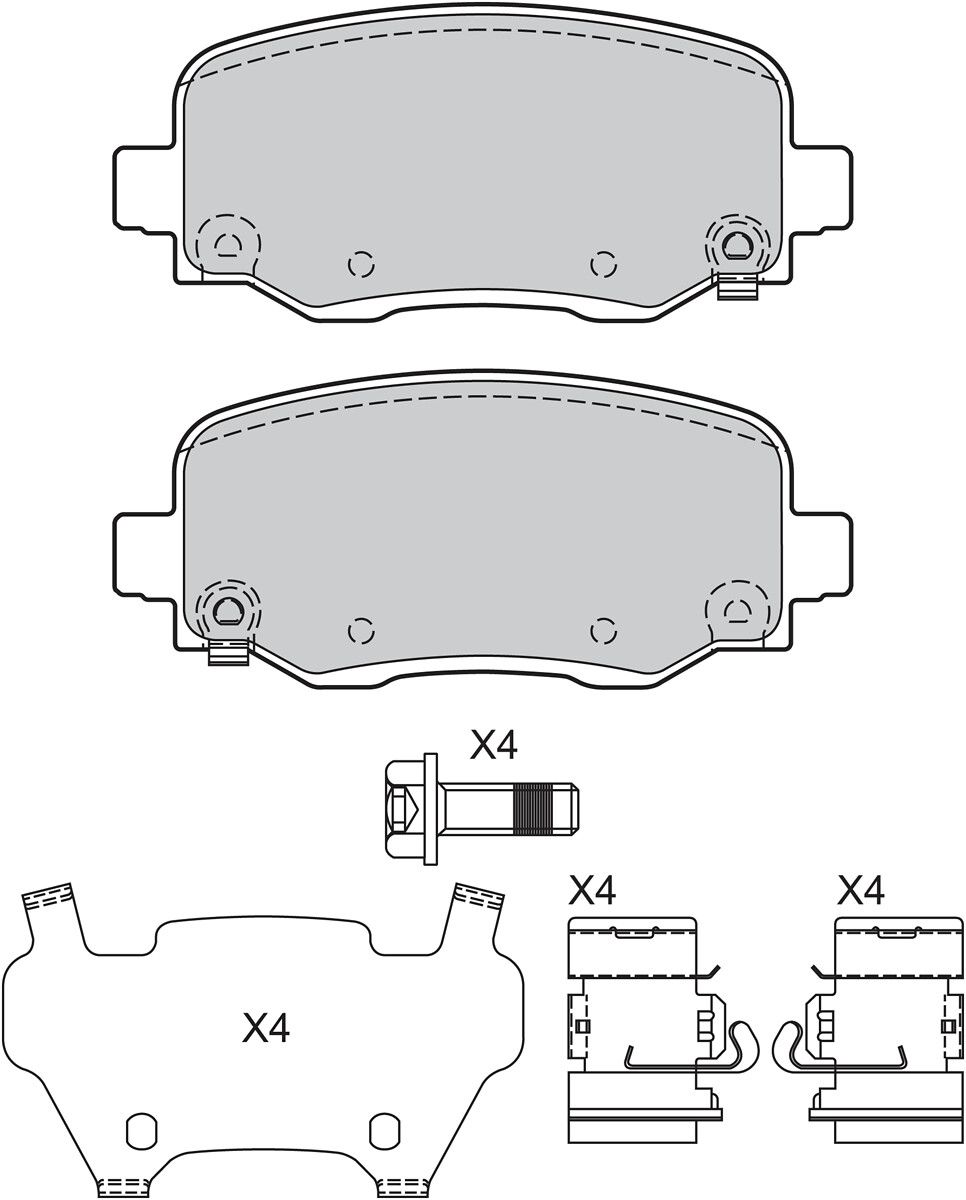 Brake Pad Set, disc brake-1