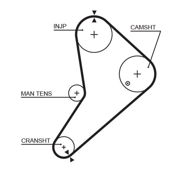 GATES 5021 Timing belt