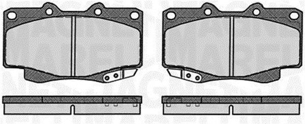 MAGNETI MARELLI 363916060495 Brake pad set, disc brake