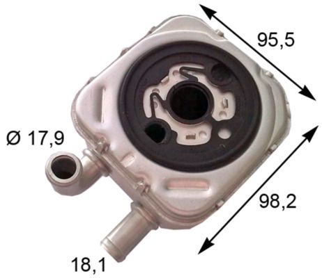 Oil Cooler, engine oil-1