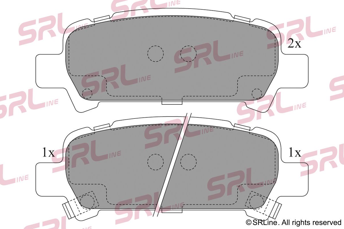 SRLINE S70-1442 Brake pad set, disc brake