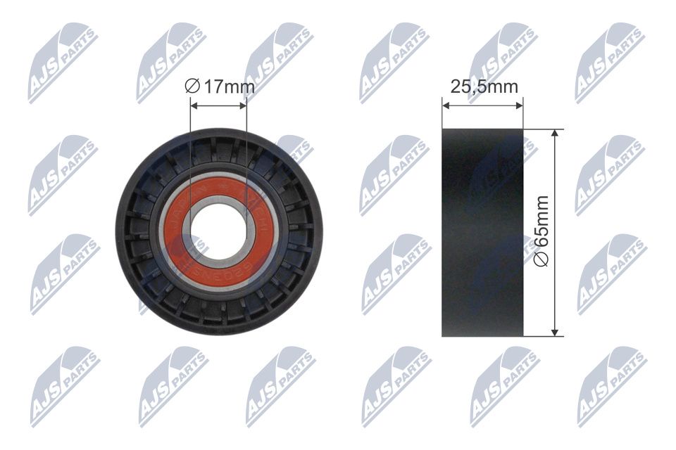 NTY RNK-CT-044 Tensioner pulley, v-belt