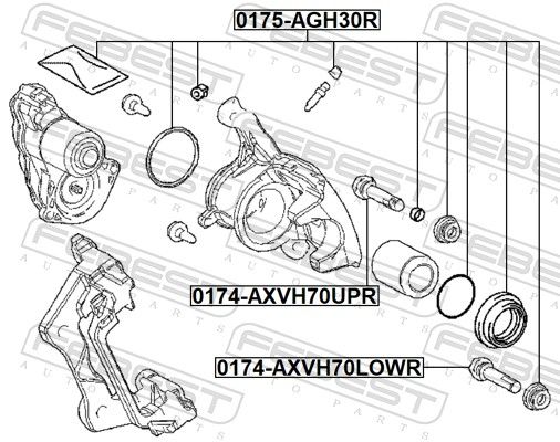 Repair Kit, brake caliper-1