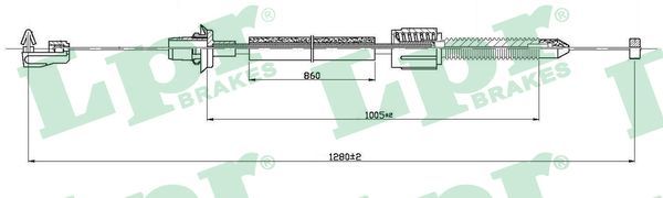 LPR C0093A Accelerator cable