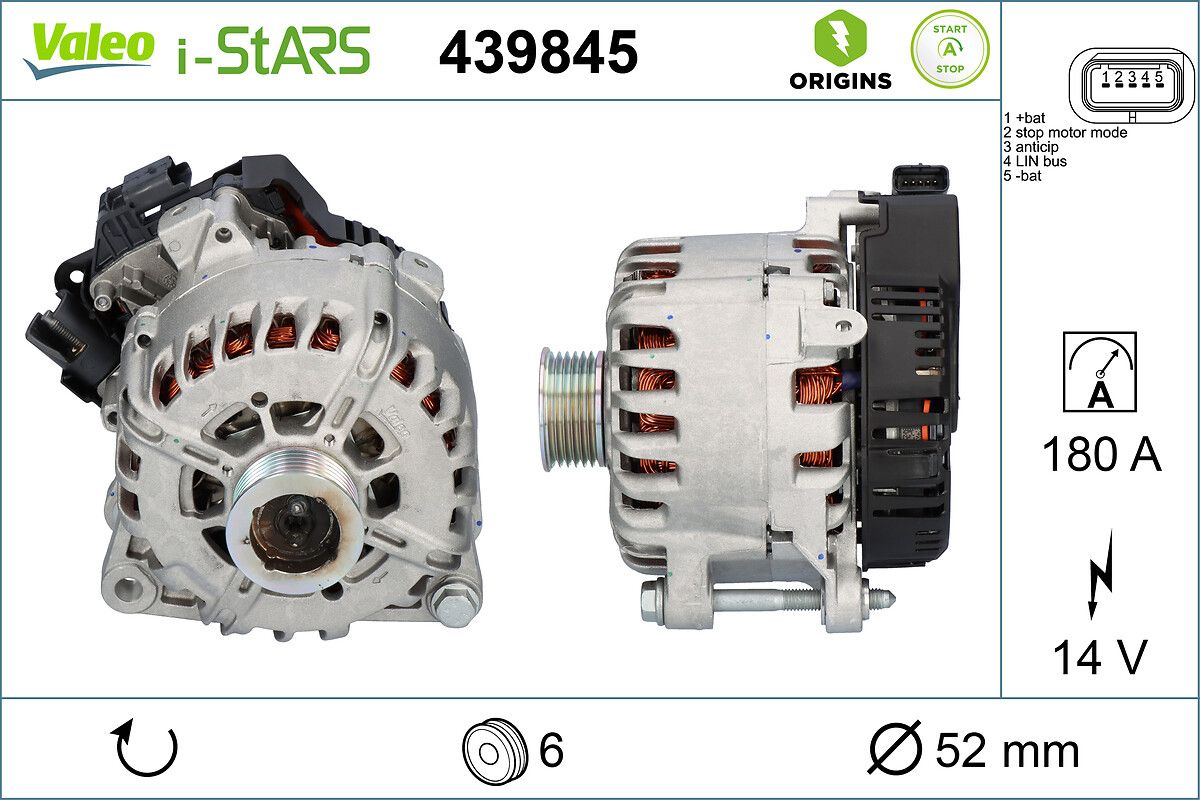 VALEO 439845 Starter generator