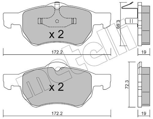 Brake Pad Set, disc brake-main