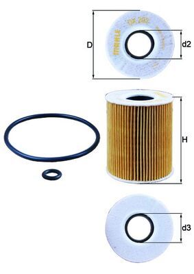 KNECHT OX 203D Oil filter