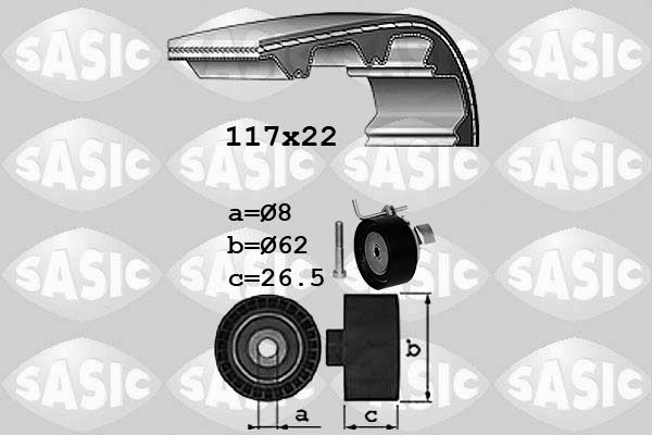 SASIC 1756080 Timing belt kit