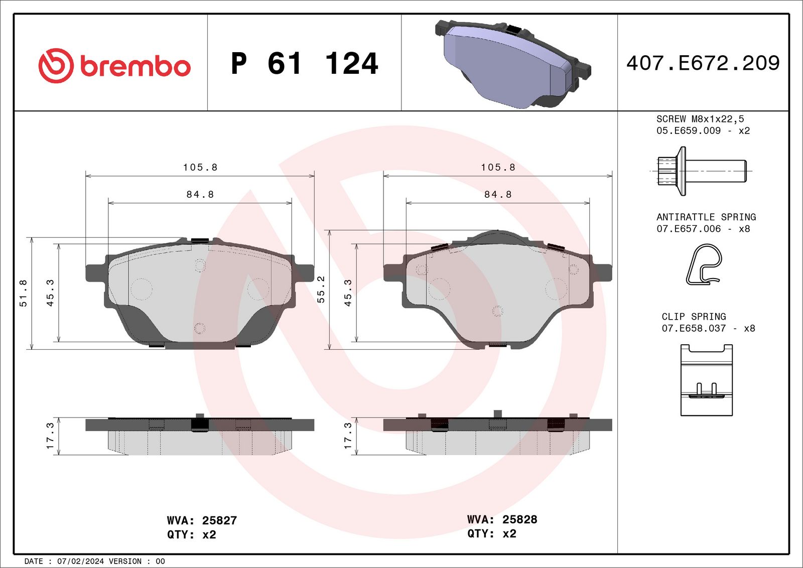 Brake Pad Set, disc brake-1