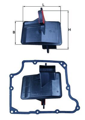 KNECHT HX 166D Hydraulic filter, automatic transmission