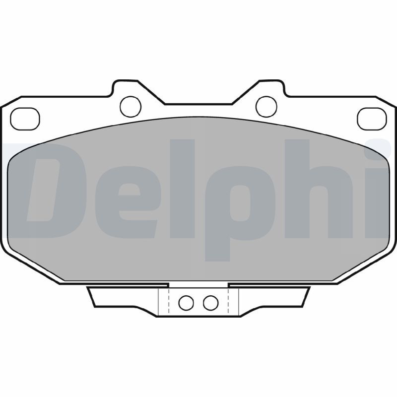 DELPHI LP1056 Brake pad set, disc brake
