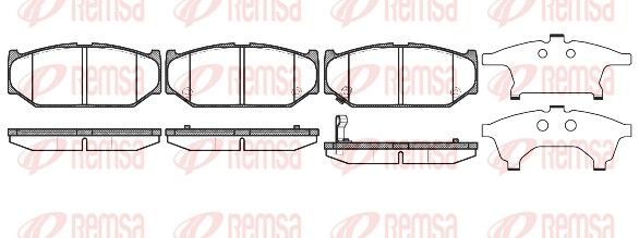 REMSA 1381.11 Brake pad set, disc brake